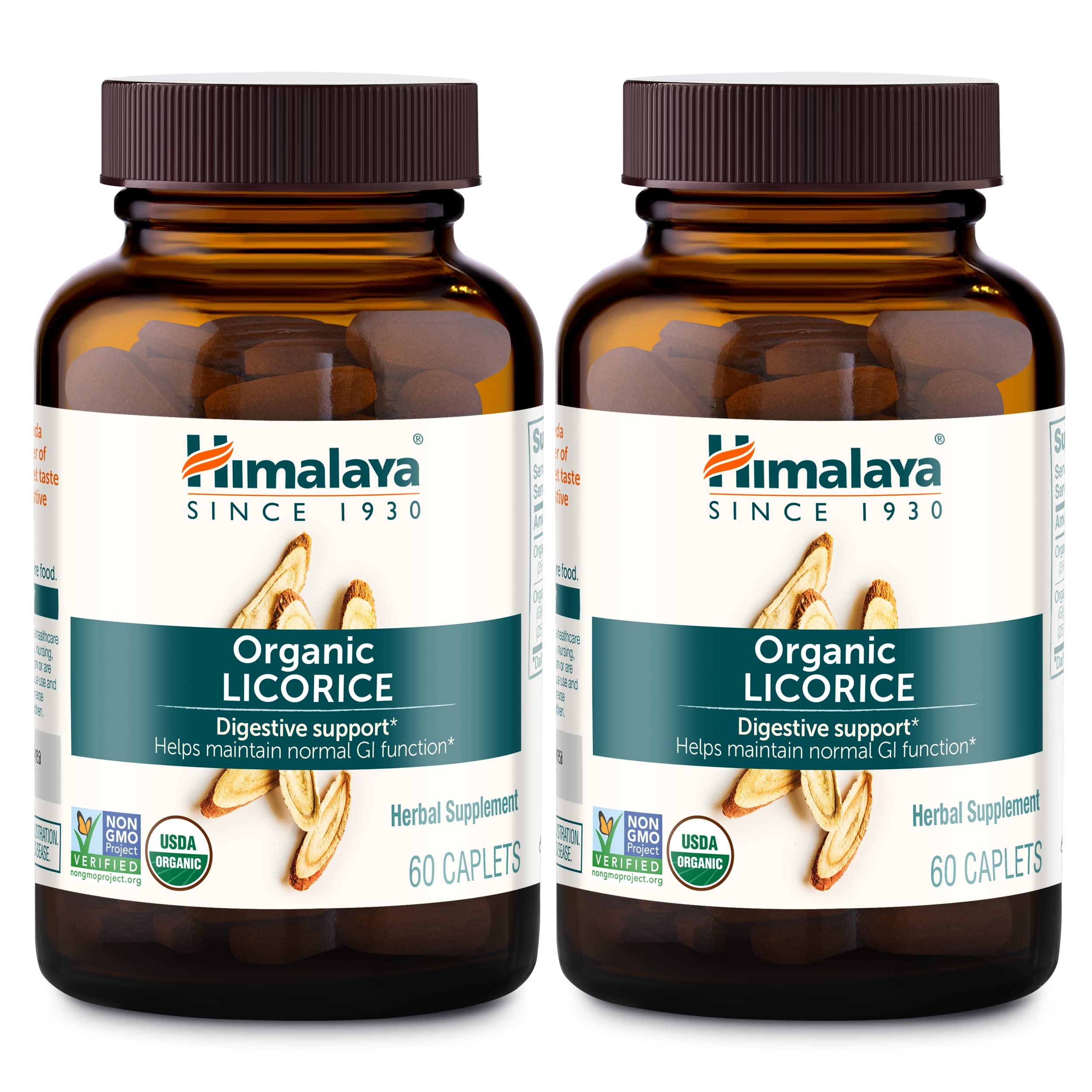 Himalaya Licorice Root Capsules front view with packaging