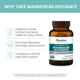 Himalaya Magnesium Glycinate capsules on a wooden surface