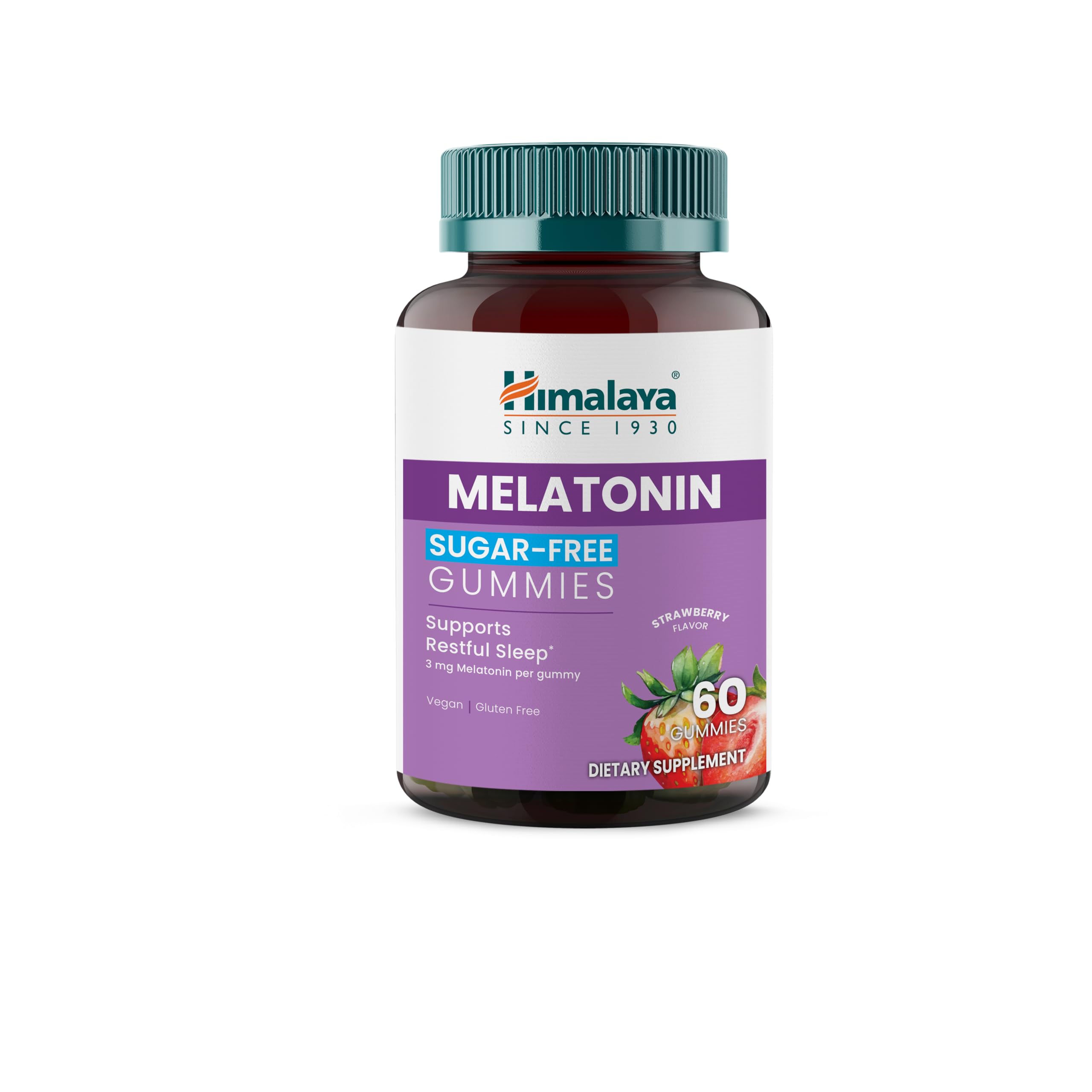 Himalaya Melatonin Sugar-Free Gummies 3 mg front view packaging
