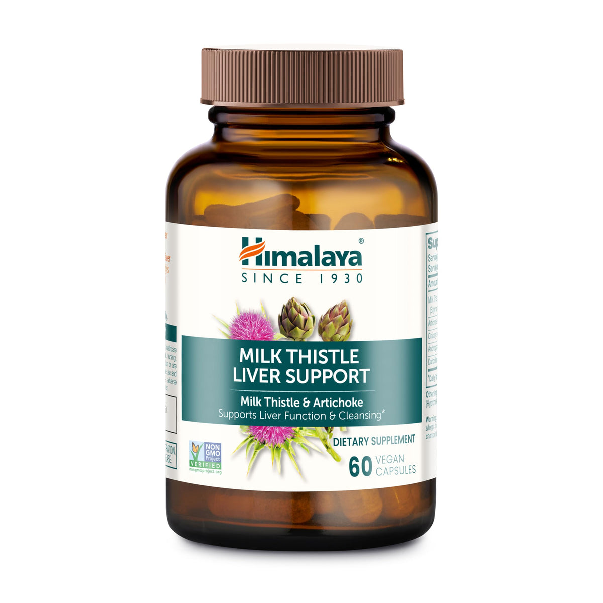 Himalaya Milk Thistle Supplement front view packaging