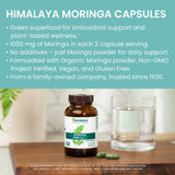 Himalaya Moringa Capsules 1000mg bottle top view