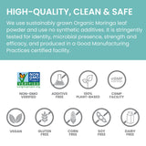 Himalaya Moringa Capsules 1000mg ingredients list on packaging