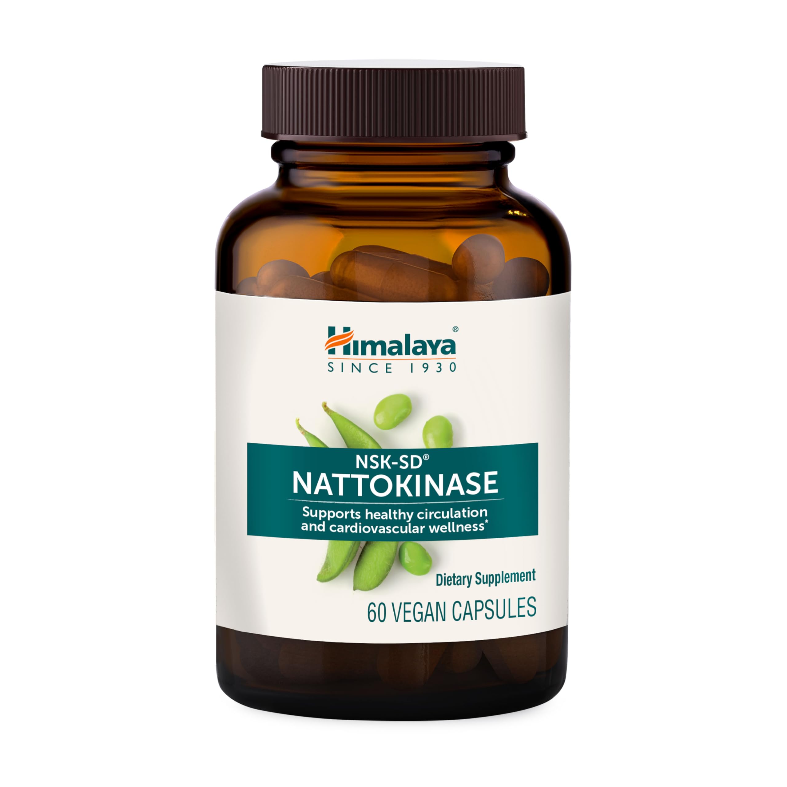 Himalaya NSK-SD Nattokinase 100mg Capsules front view