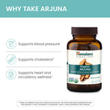 Himalaya Organic Arjuna supplement bottle with cap open