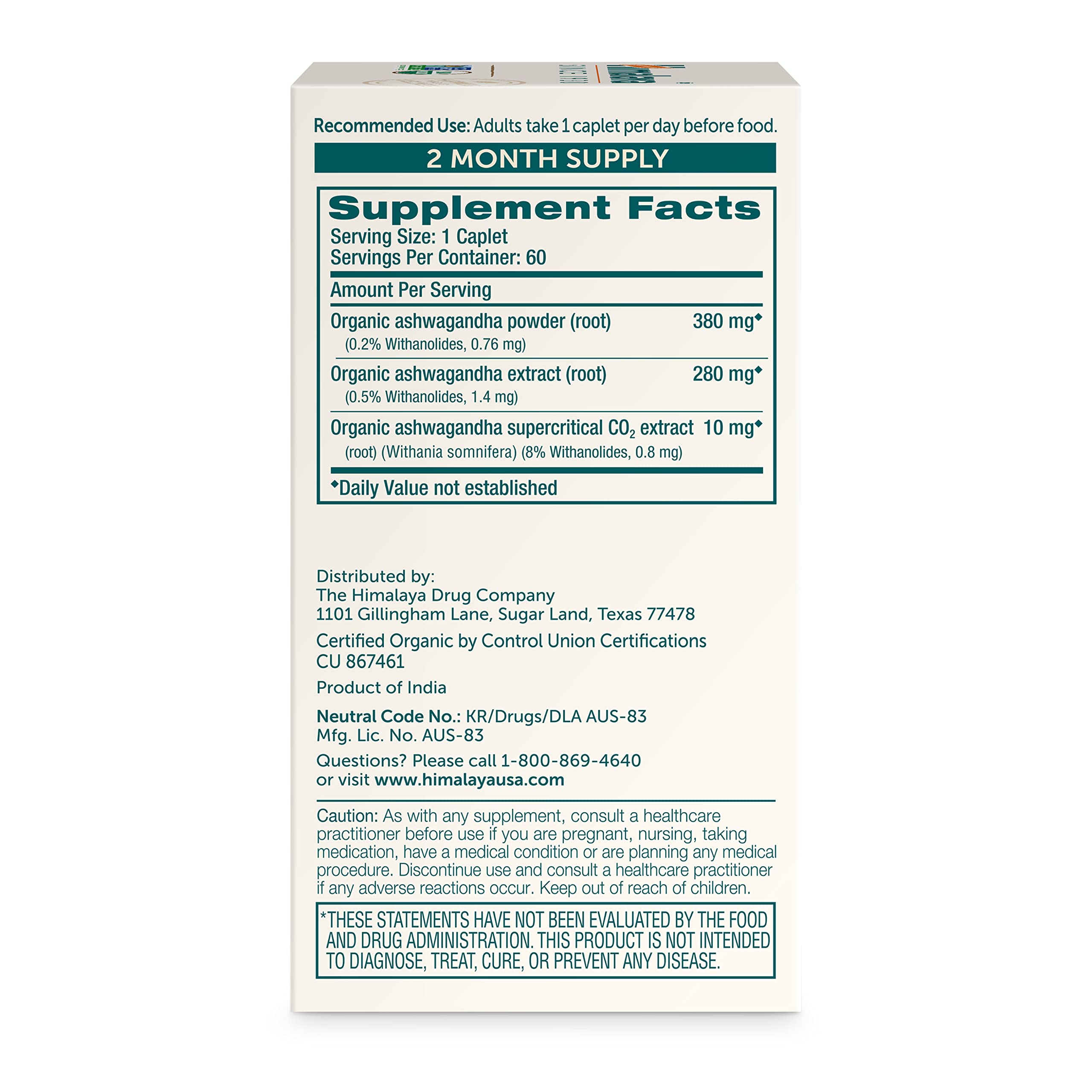 Himalaya Organic Ashwagandha Supplement 380mg lifestyle scene