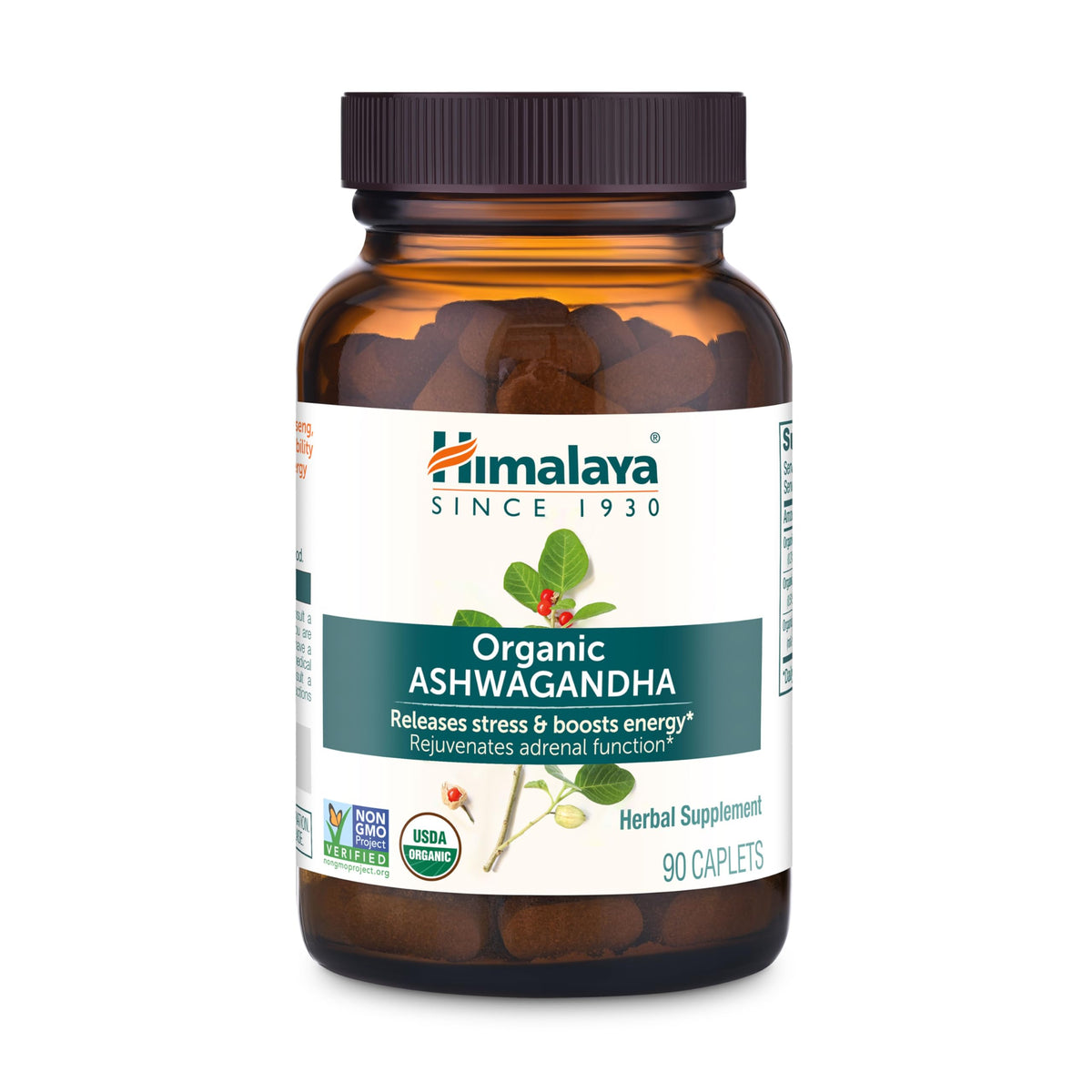Himalaya Organic Ashwagandha Supplement front view packaging