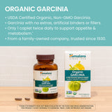 Himalaya Organic Garcinia Cambogia 600mg capsules with packaging