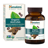 Himalaya Organic Mucuna Pruriens supplement side view with label