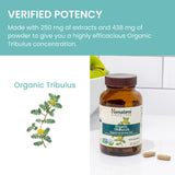 Himalaya Organic Tribulus 86g displayed with Ayurvedic herbs