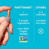 Himalaya PartySmart Capsules lifestyle scene on a table