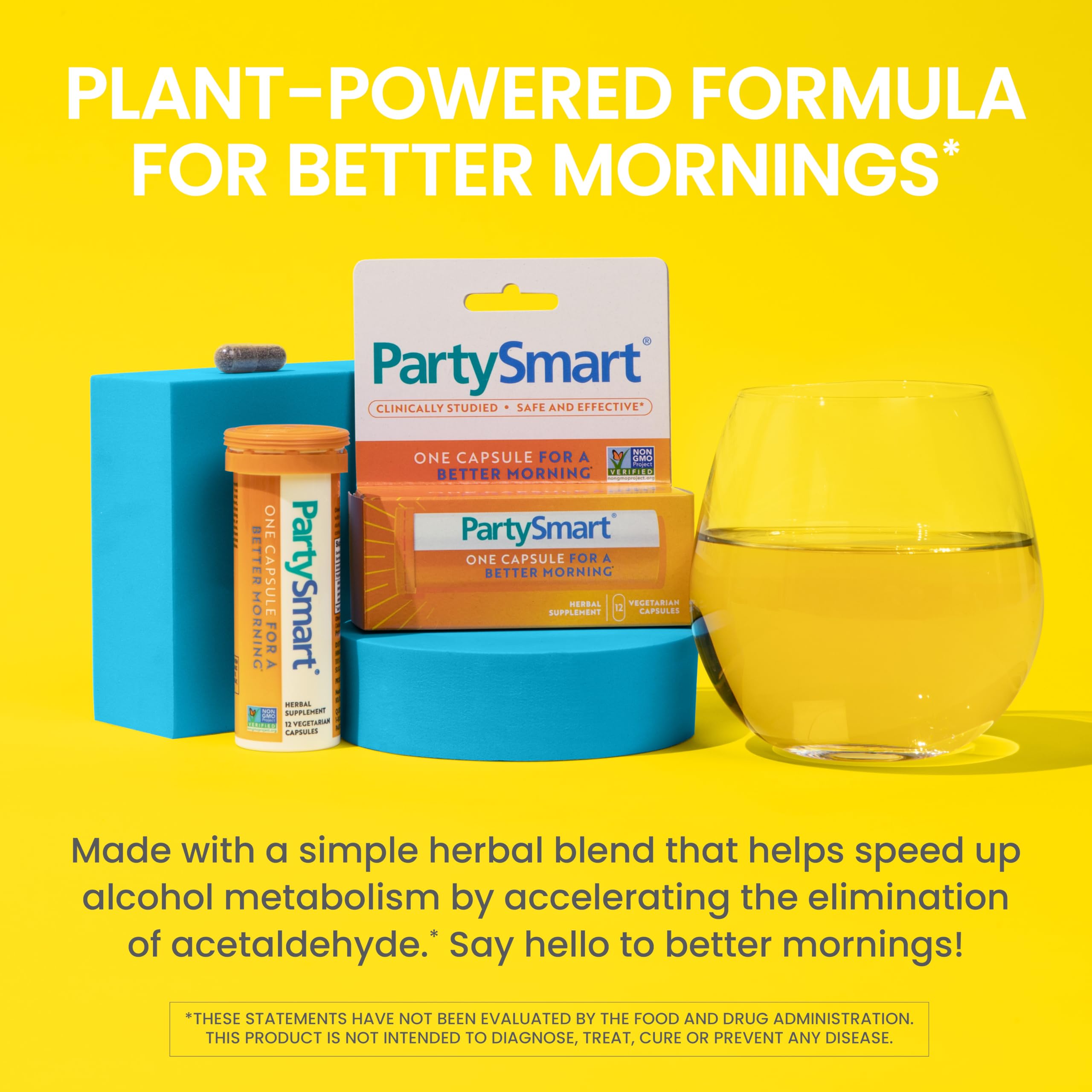 Himalaya PartySmart Capsules side view showing capsule size