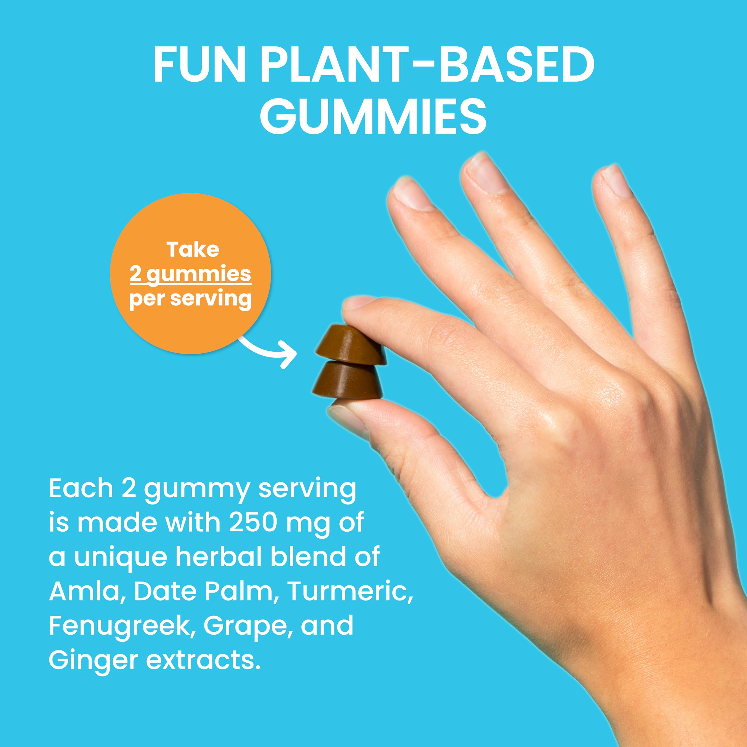 Himalaya PartySmart Gummies lifestyle scene with a glass of water