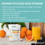 Himalaya Psyllium Husk Powder 340g back view with ingredient list