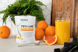 Himalaya Psyllium Husk Powder 340g displayed with other supplements