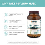 Himalaya Psyllium Husk Powder Capsules on a wooden table