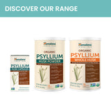 Himalaya Psyllium Husk Powder Capsules with a measuring spoon