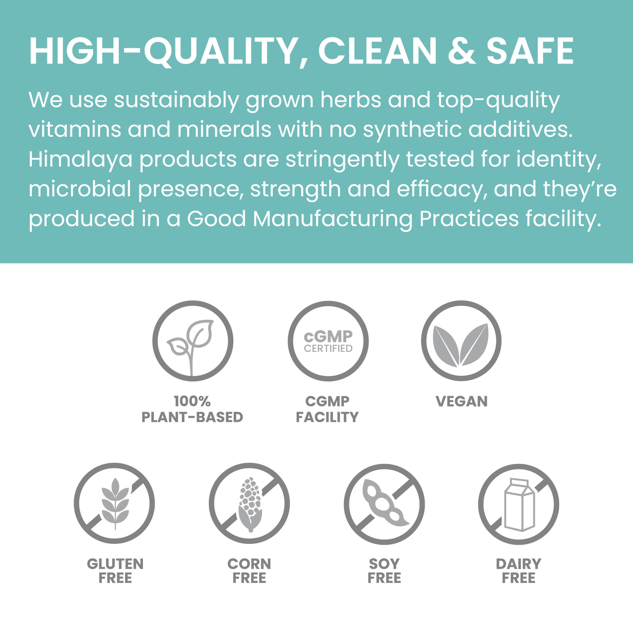 Himalaya Quercetin 500mg Capsules with organic ingredients