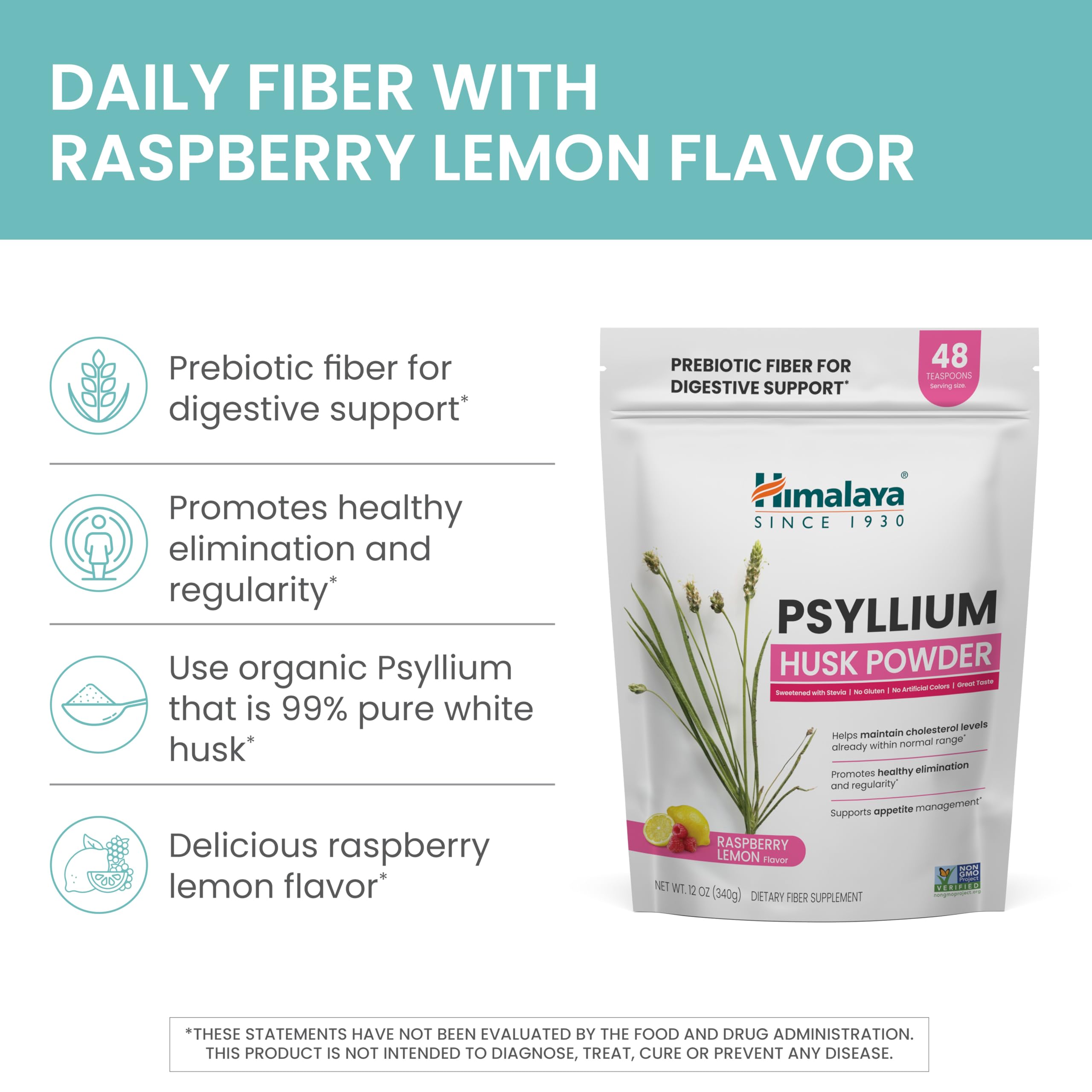 Himalaya Raspberry Lemon Psyllium Husk Powder mixed in a glass