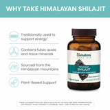 Himalaya Shilajit Capsules displayed on a wooden table