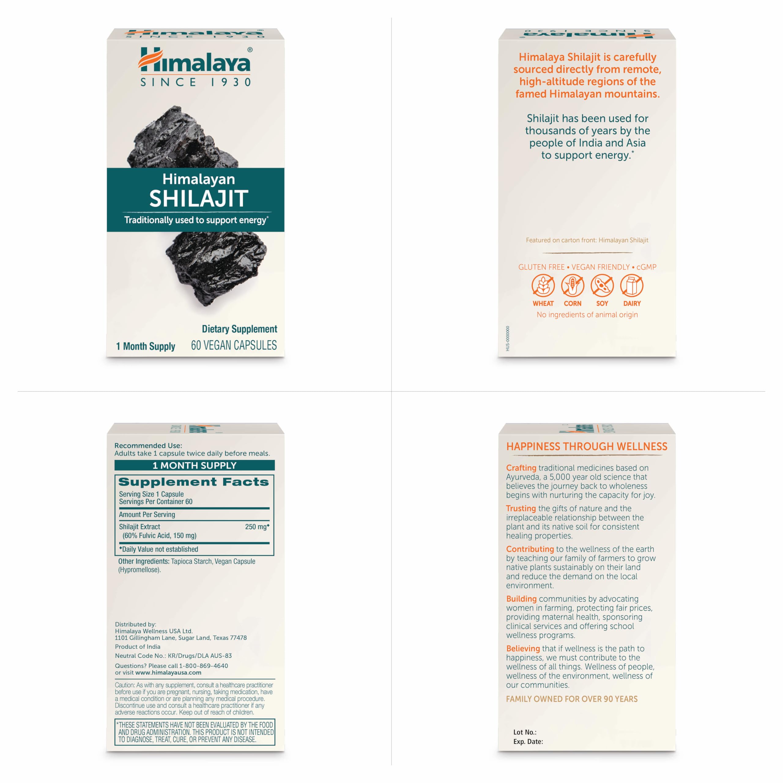 Himalaya Shilajit Capsules in a natural setting