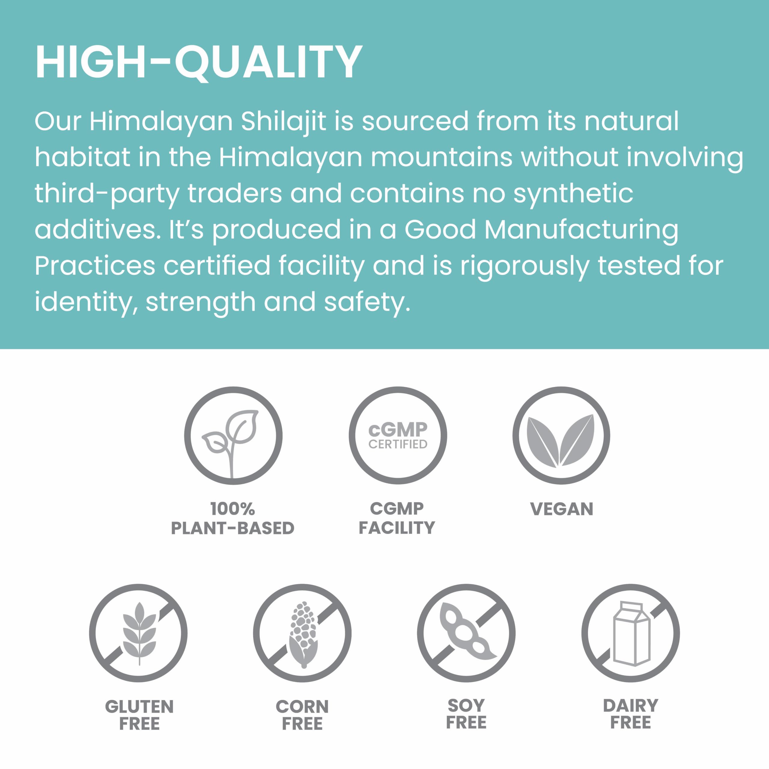 Himalaya Shilajit Capsules with a measuring spoon for dosage