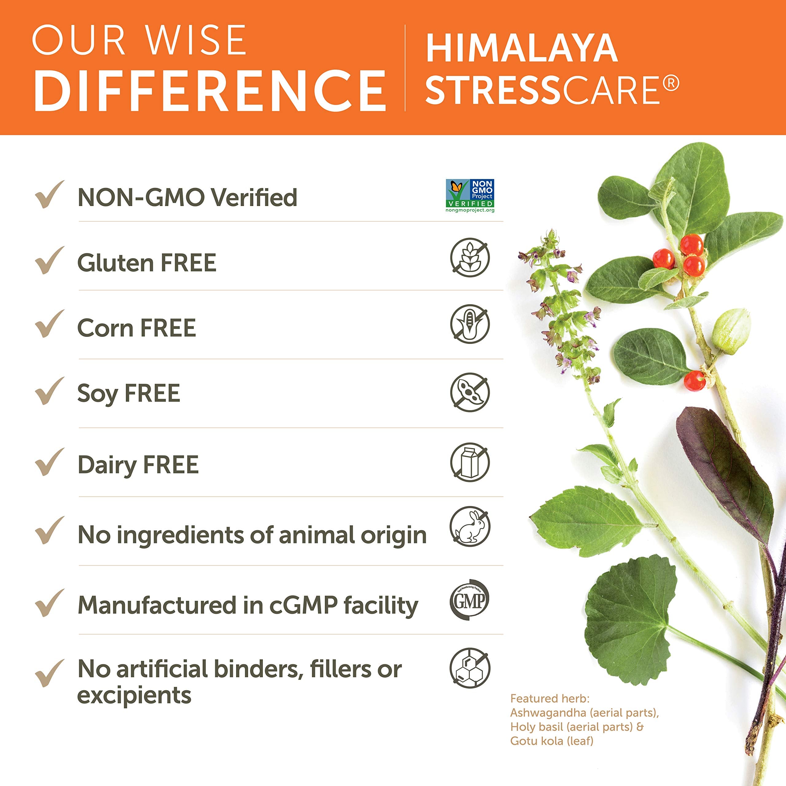 Himalaya StressCare Ashwagandha Capsules ingredients list