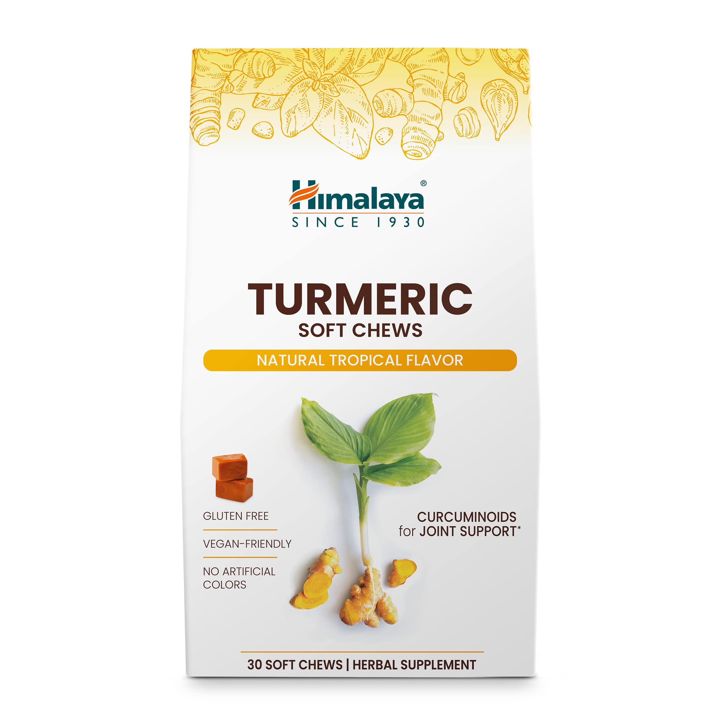 Himalaya Turmeric Chews 300mg Tropical Fruit Flavour front view