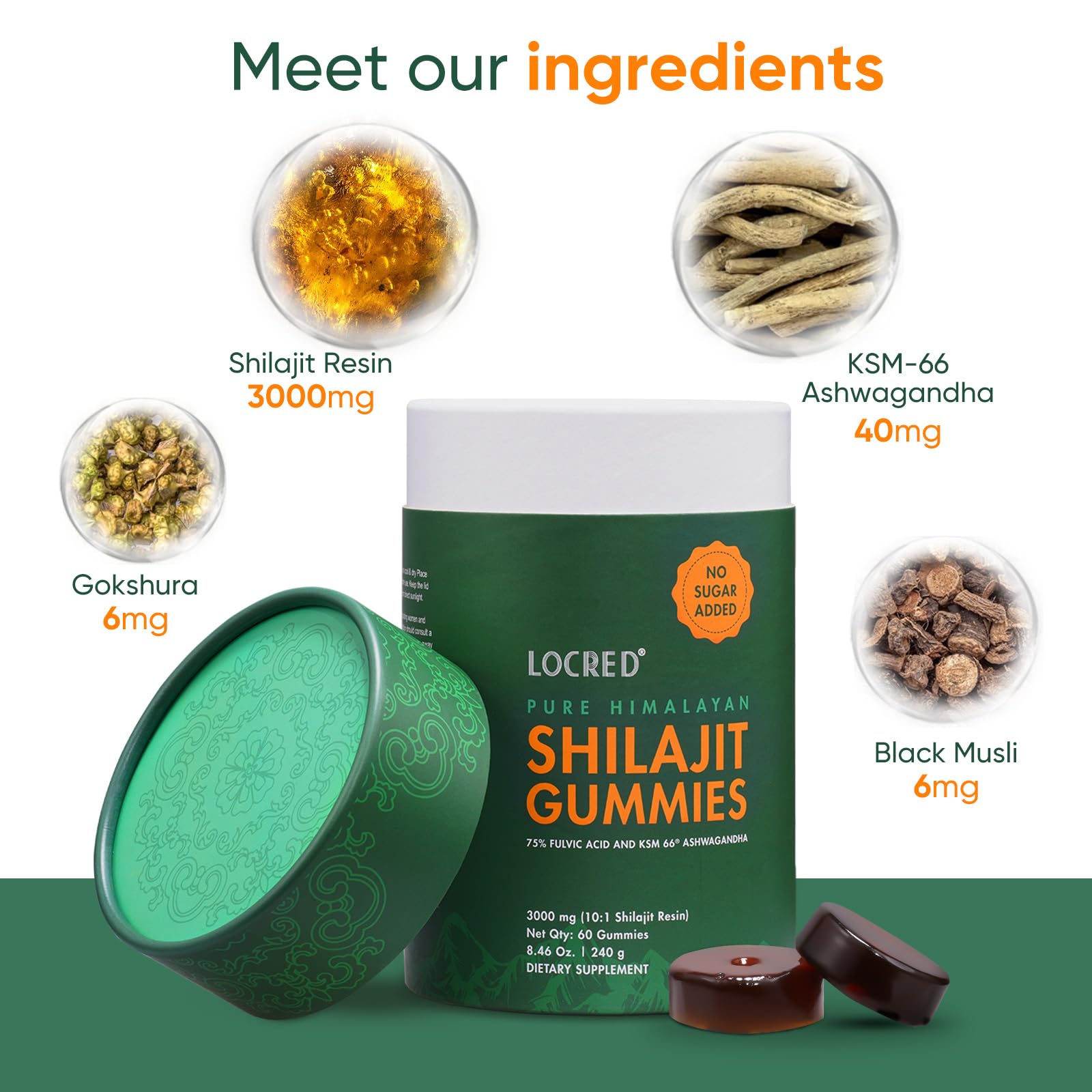 Himalayan Shilajit Gummies nutritional information