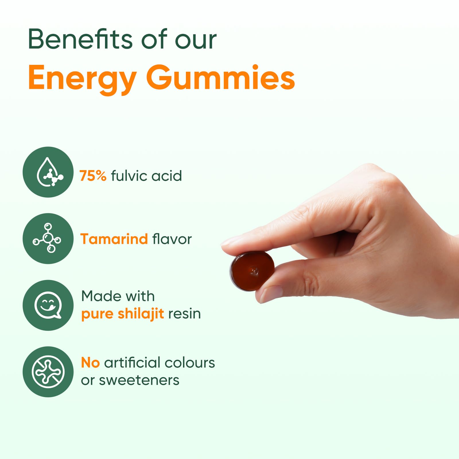 Himalayan Shilajit Gummies side view of bottle