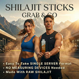 HIMĀTERRA Shilajit Honey Sticks with ingredients display