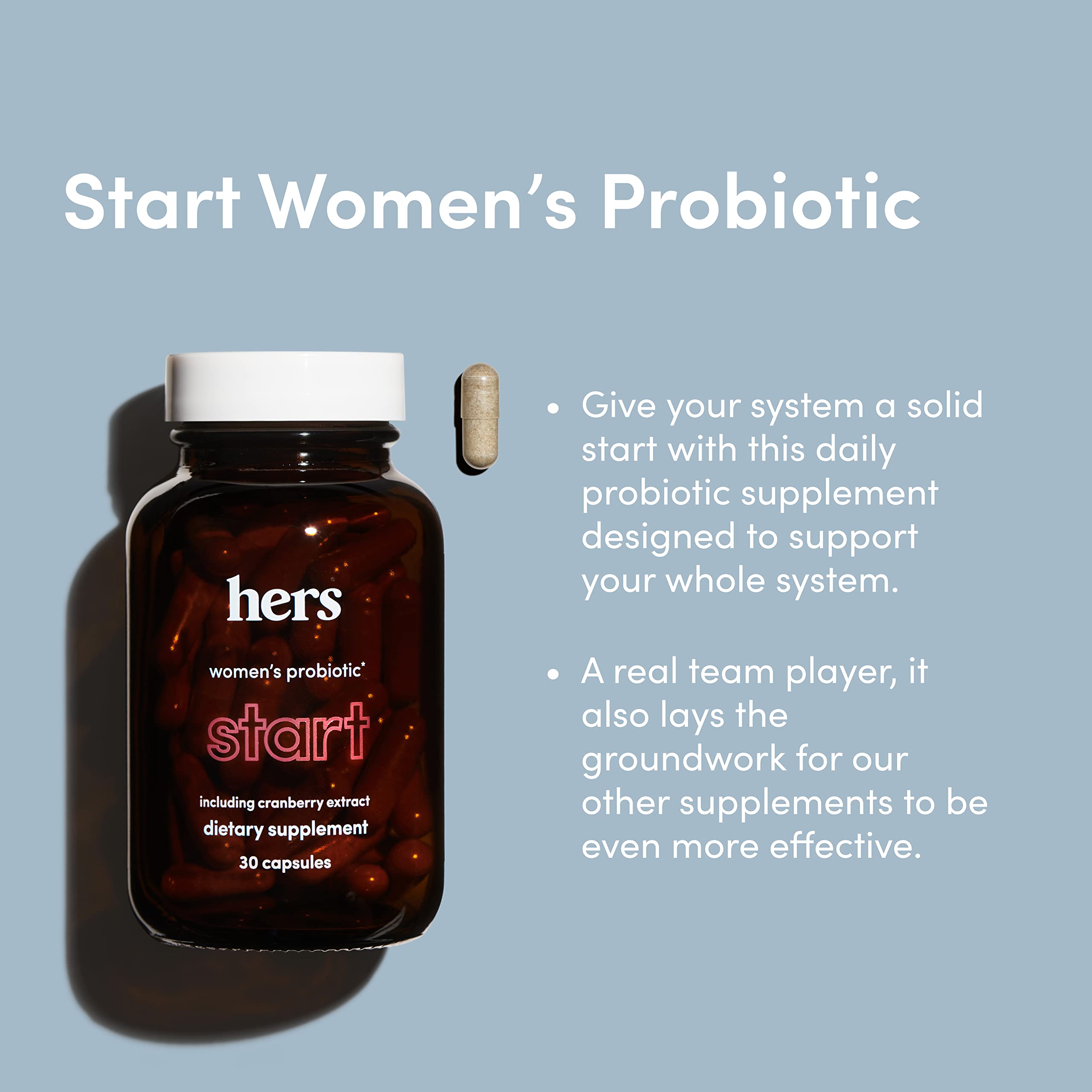 HIMS & HERS Start Probiotic Supplement ingredients list