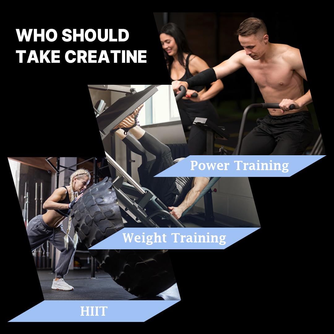 HINI Creatine Monohydrate 300g mixed in a glass of water