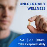 HiPlus Magnesium Complex Supplement 1200mg packaging with lifestyle background