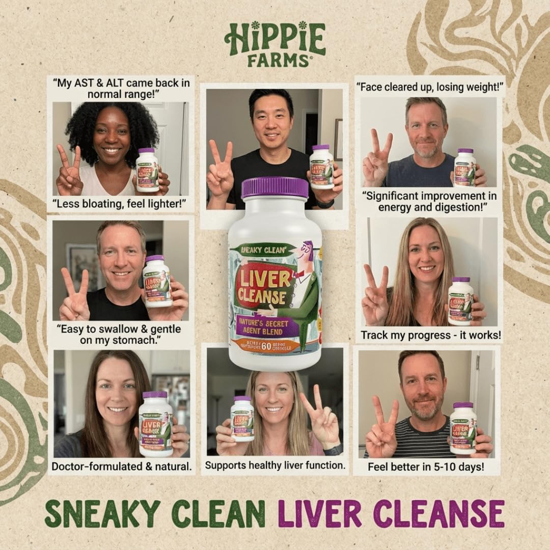 Hippie Farms Milk Thistle Capsules nutritional information label