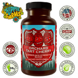 Hippie Farms Tart Cherry Capsules 45g bottle side view