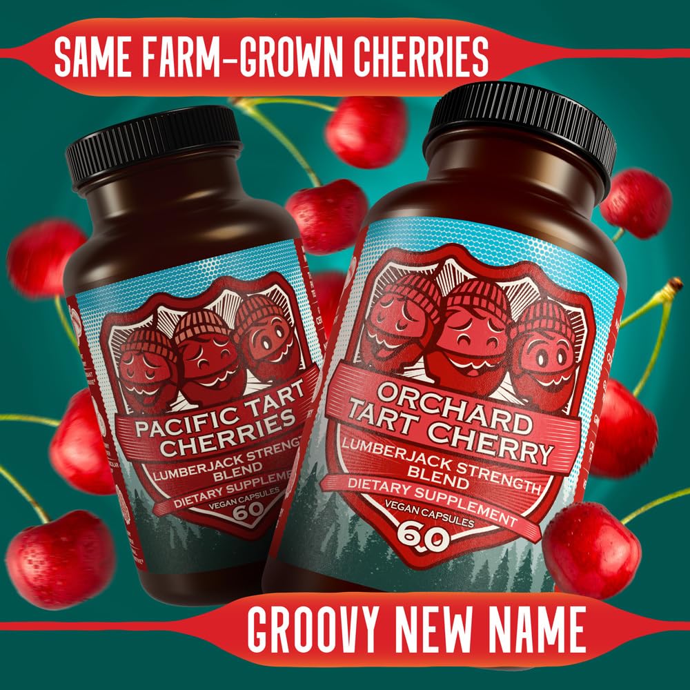 Hippie Farms Tart Cherry Capsules 45g label close-up