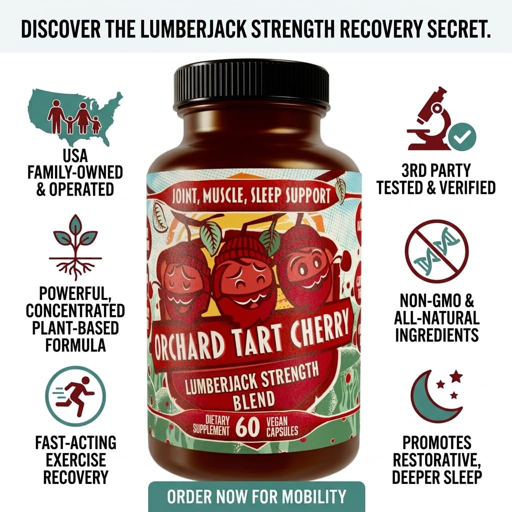 Hippie Farms Tart Cherry Capsules with measuring spoon