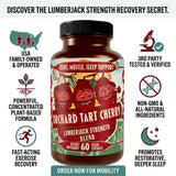 Hippie Farms Tart Cherry Capsules with measuring spoon