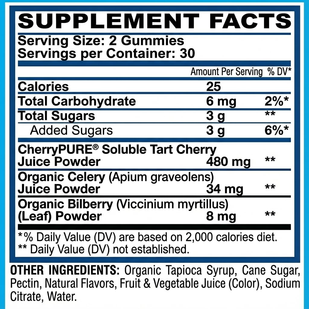 Hippie Farms Tart Cherry Gummies ingredients list
