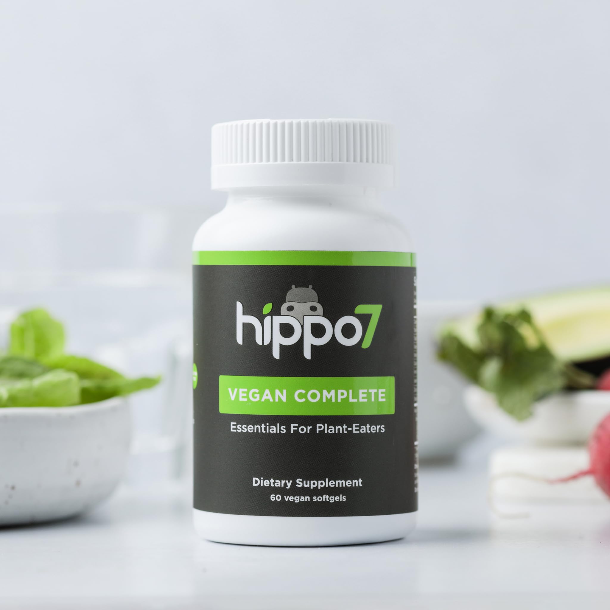 Hippo7 Multivitamins 7-In-1 Supplement back view
