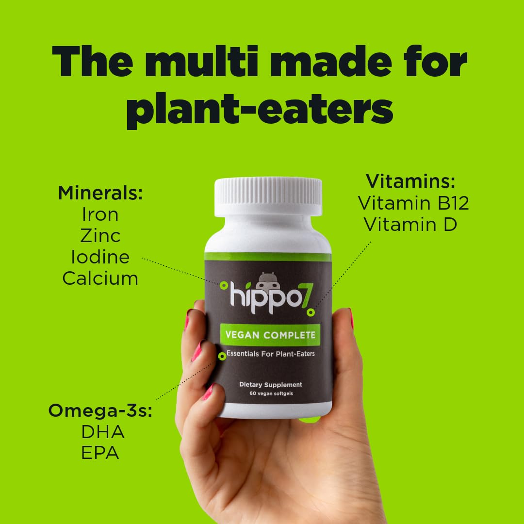 Hippo7 Multivitamins 7-In-1 Supplement side view