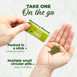 HISAENG Multi-Enzyme Supplement stick packet opened with granules