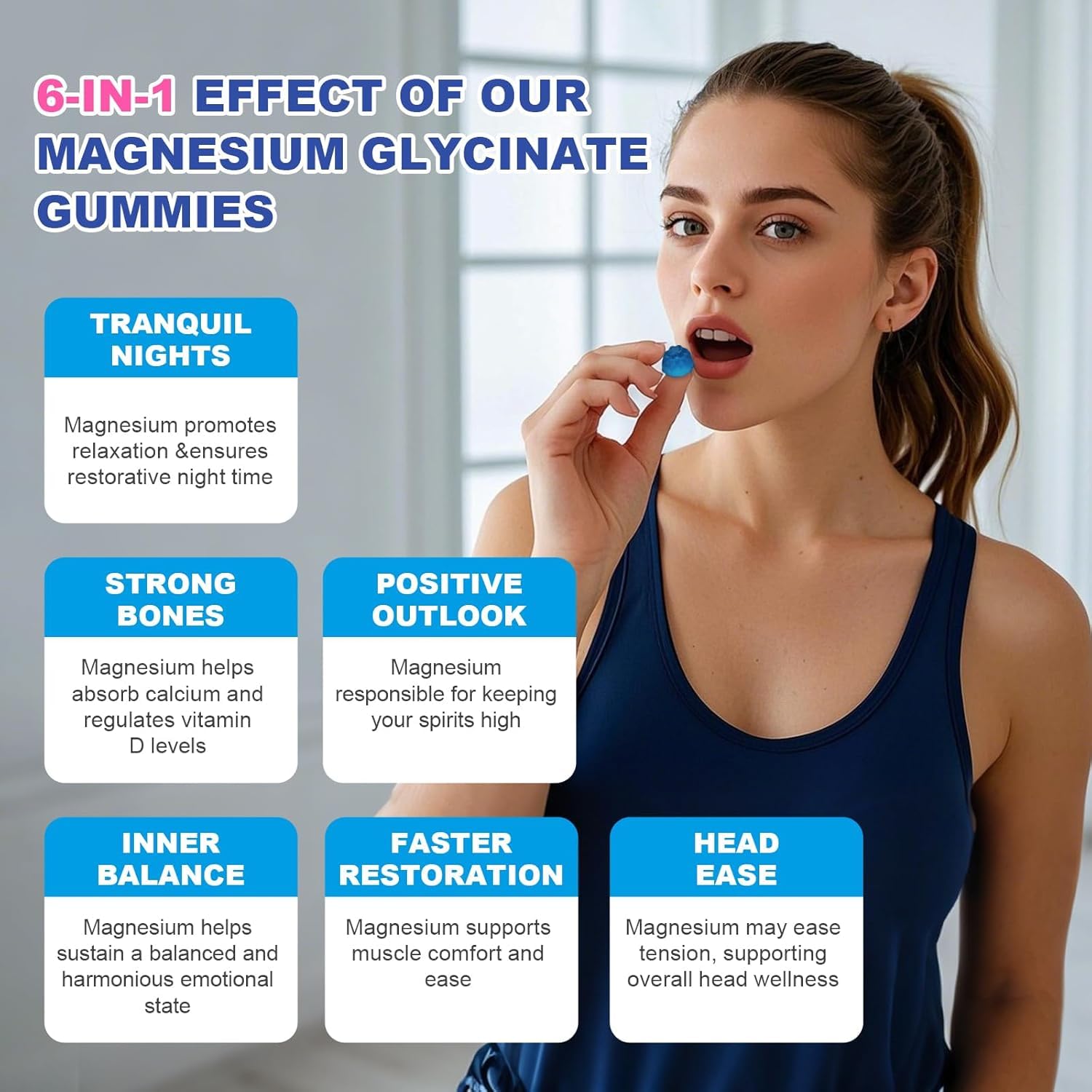 HISOKOI Magnesium Gummies 400mg close-up of individual gummies