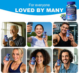 HISOKOI Magnesium Gummies 400mg with black currant oil bottle