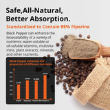 HiWell Absorfyx Men's 50+ Multivitamins capsules in a spoon