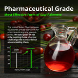 HiWell Saw Palmetto Extract 320mg softgels on a kitchen counter