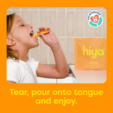 HIYA Daily daily wellness Support Elderberry Supplement Sticks with tropical orange flavour