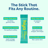 HIYA Kids Probiotic Sticks opened with stick visible