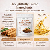 HKJHKJ True Ceylon Cinnamon Softgels side view showing softgel