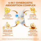 Hlonns Vitamin D3 & K2 softgel bottle side view